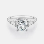 2CT Radiant Cut CZ Ring