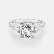 2CT Radiant Cut CZ Ring