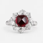 Garnet Grace natural garnet statement ring with a 3.32ct center stone
