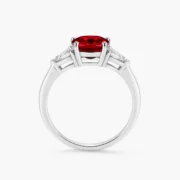 Emerald Cut Ruby Ring - Image 3