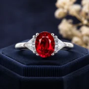 Emerald Cut Ruby Ring - Image 4