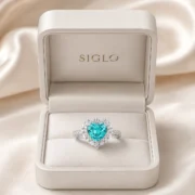 Sea Glass Heart Ring - Image 5