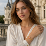 Rose Horizon · Gemstone Pink Crystal Woven Court Bracelet