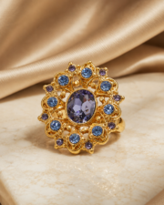 Violet Dusk Filigree Ring - Image 4