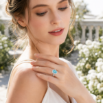 Sky Paradise Paraiba Diana Style Ring