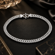 Bold Edge S999 Solid Silver Heavy Cuban Link Chain Necklace - Image 5