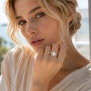 3ct Pear Cut Teardrop Lab-Grown Diamond Ring