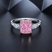 2CT Radiant Cut CZ Ring - Image 3