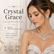 Royal Multicolor Gem Cubic Zirconia Jewelry Set Luxury Gala Wedding Accessory - Image 6