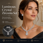 Royal Multicolor Gem Cubic Zirconia Jewelry Set Luxury Gala Wedding Accessory - Image 5
