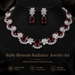 Rectangle-Cut Cubic Zirconia Necklace & Earrings Set