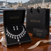 4-Color Rectangle Double Halo Fringe Natural Zircon Fine Jewelry Set (Tassel Necklace + Linear Drop Earrings) - Image 17
