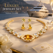 4-Color Oval Natural Zircon Jewelry Set, Gold & Silver Plated Diamond-Cut Sparkle, Affordable Diamond-Like Radiance for Weddings, Galas, Self-Rewards & All Life Milestones - Image 8
