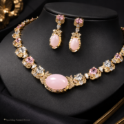 4-Color Oval Natural Zircon Jewelry Set, Gold & Silver Plated Diamond-Cut Sparkle, Affordable Diamond-Like Radiance for Weddings, Galas, Self-Rewards & All Life Milestones - Image 5