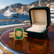 Malachite Green Sunflower Lucky Ring - Image 5
