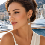 Limited Edition Vintage Royal Purple Zircon Halo Teardrop Pearl Drop Earrings (18K Gold-Plated Antique Finish)