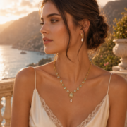 Teardrop Abalone Shell Baroque Pearl Choker, Victorian Antique 18K Gold Vermeil Regal Statement Fine Jewelry Necklace - Image 3
