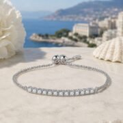 Galaxy Half Circle Adjustable Moissanite Tennis Bracelet - Image 2