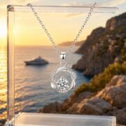 Infinity Loop Moebius Moissanite Clavicle Necklace