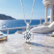 Snowflake Bloom Moissanite Necklace (3 Colors Available) - Image 6