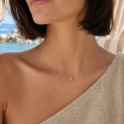 Floating Light Invisible Fishline 2ct Moissanite Necklace - Image 2