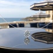 Floating Light Invisible Fishline 2ct Moissanite Necklace - Image 5