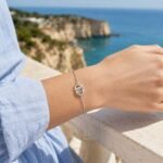 Interlocked Circles Double Ring Moissanite Delicate Bracelet