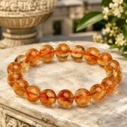 Abundance Wheel Natural Citrine Single-Loop Bracelet (3 Sizes Available) - Image 2
