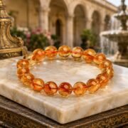Abundance Wheel Natural Citrine Single-Loop Bracelet (3 Sizes Available) - Image 4