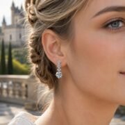Cascading Light Graduated Moissanite Drop Earrings
