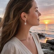 Starfall Dangle Moissanite Four-Prong Drop Earrings (2 Sizes Available)