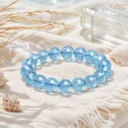 Sea Whisper Natural Aquamarine Single-Loop Bracelet (3 Sizes Available) - Image 5