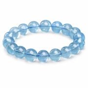 Sea Whisper Natural Aquamarine Single-Loop Bracelet (3 Sizes Available) - Image 6
