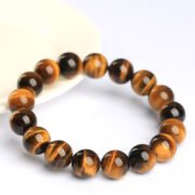 Tiger's Roar Golden Sun Natural Tiger's Eye Single-Loop Bracelet (3 Sizes Available) - Image 4