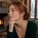 Windmill Fortune Moissanite Knot Stud Earrings