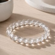 Clear Light All-Chakra Natural Clear Quartz Single-Loop Bracelet (3 Sizes Available) - Image 3