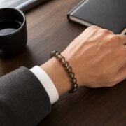Smoky Grounding Natural Smoky Quartz Single-Loop Bracelet (3 Sizes Available)