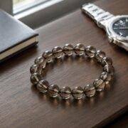 Smoky Grounding Natural Smoky Quartz Single-Loop Bracelet (3 Sizes Available) - Image 2