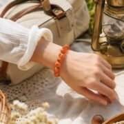 Golden Sunlight Natural Sunstone Single-Loop Bracelet (3 Sizes Available)