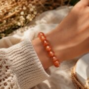 Golden Sunlight Natural Sunstone Single-Loop Bracelet (3 Sizes Available) - Image 5