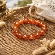 Golden Sunlight Natural Sunstone Single-Loop Bracelet (3 Sizes Available) - Image 3