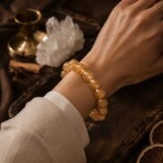 Venus Copper Rutilated Quartz 7A+ Single Strand Bracelet  Limited edition worldwide - Image 5