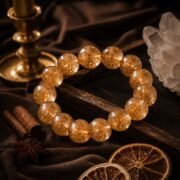 Venus Copper Rutilated Quartz 7A+ Single Strand Bracelet  Limited edition worldwide - Image 3