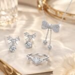 Butterfly Whisper Wish Moissanite Bow 3-Piece Jewelry Set