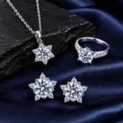 Snowflake Bloom Moissanite 3-Piece Set - Image 7
