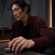 Ethereal Geometric Moissanite Men's Ring - Image 5