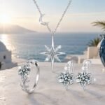 Starfall Crescent Moissanite Starburst 3-Piece Set