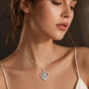 Heart's Desire Double Heart Moissanite 3-Piece Set - Image 4