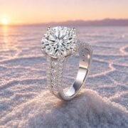 Butterfly Dance 10ct Bow Moissanite Statement Ring - Image 3
