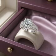 Butterfly Dance 10ct Bow Moissanite Statement Ring - Image 5